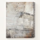 Schwarz-weiß & Bronze Notizblock (Rückseite)