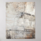 Schwarz-weiß & Bronze Poster (Vorne)