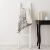 Schwarz-weiß & Bronze Sherpadecke (Beispiel)