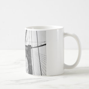 Schwarz-weiß Brooklyn Bridge New York Kaffeetasse