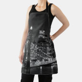 Schwarz-weiß Brooklyn Bridge New York Night Schürze (InSitu)