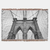 Schwarz-Weiß-Brooklyn-Brücke - architektonische De