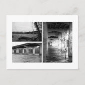 Schwarz-Weiß-Brücke Postkarte (Vorderseite)