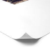 Schwarz-weiß-Buchstabe P-Fotocollage Poster (Ecke)