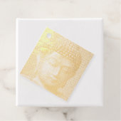 Schwarz-Weiß-Buddha-Gesichtsstatue, gebildet von L Geschenkanhänger (Mit Box)