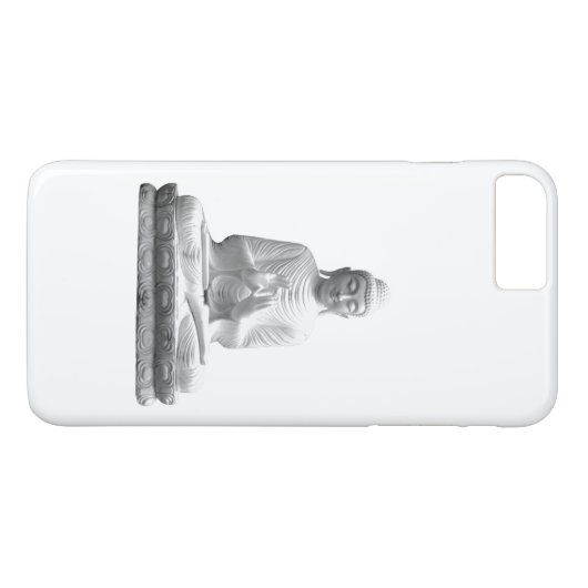 Schwarz-Weiß-Buddha-Statue Case-Mate iPhone Hülle (Rückseite (Horizontal))