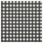 Schwarz-Weiß Buffalo Gingham Kariertes Muster Stoff (Muster)