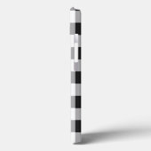 Schwarz-weiß Buffalo Gingham Karo Kariert Holiday Case-Mate iPhone Hülle (Rückseite / Links)