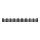 Schwarz-weiß Buffalo Gingham Karo Kariert Urlaub Ripsband (Vorderseite)