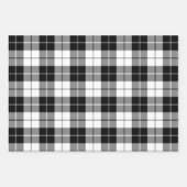Schwarz-Weiß-Buffalo Kariert Geschenkpapier Set (Vorderseite 2)