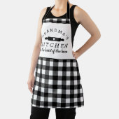Schwarz-Weiß Buffalo Kariert Großmutter Küche Schürze (InSitu)