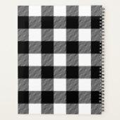 Schwarz-Weiß-Buffalo Kariert Planer (Rückseite)