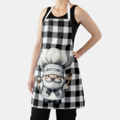 Schwarz-Weiß-Buffalo Kariert Schürze (InSitu)