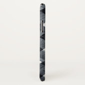 Schwarz-Weiß Buffalo Kariert und Name Case-Mate iPhone Hülle (Hinten/Rechts)