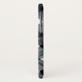 Schwarz-Weiß Buffalo Kariert und Name Case-Mate iPhone Hülle (Hinten/Links)