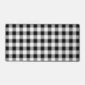Schwarz-Weiß-Buffalo-Karo Kariert Schreibtischunterlage (Vorderseite)
