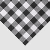 Schwarz-Weiß-Buffalo-Karo Seidenpapier (Ausschnitt)