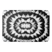 Schwarz-Weiß-Bürste Badematte (Vorderseite)