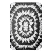 Schwarz-Weiß-Bürste Badematte (Vorderseite Vertikal)