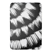 Schwarz-Weiß-Bürste Badematte (Vorderseite Vertikal)