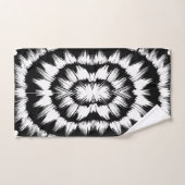 Schwarz-Weiß-Bürste  Badhandtuch Set (Handtuch)