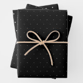 Schwarz-Weiß-Button und Polka-Punkte Geschenkpapier Set (Beispiel)