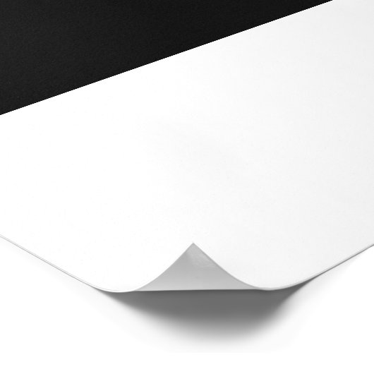 Schwarz-Weiß-Calla Lilly Poster (Ecke)