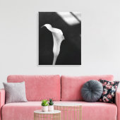 Schwarz-Weiß-Calla-Lily Leinwanddruck (Insitu (Wohnzimmer))