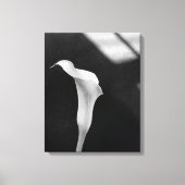 Schwarz-Weiß-Calla-Lily Leinwanddruck (Vorderseite)