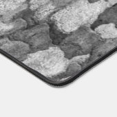 Schwarz-Weiß-Camouflage Camouflage Monogramm Schreibtischunterlage (Ecke)