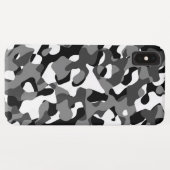 Schwarz-Weiß-Camouflage-Druckmuster Case-Mate iPhone Hülle (Rückseite (Horizontal))
