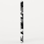 Schwarz-Weiß-Camouflage-Druckmuster Case-Mate iPhone Hülle (Hinten/Rechts)