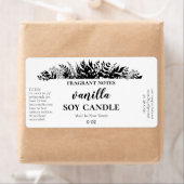 Schwarz-Weiß-Candle-Labels (Insitu)