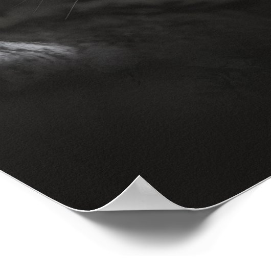 Schwarz-Weiß-Canva Poster (Ecke)