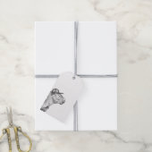 Schwarz-Weiß-Capybara Geschenkanhänger (Mit Garn)