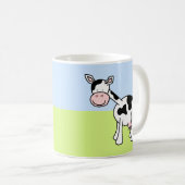 Schwarz-Weiß-Cartoon. Kaffeetasse (VorderseiteRechts)