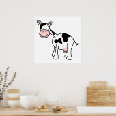 Schwarz-Weiß-Cartoon. Poster (Küche)