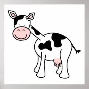 Schwarz-Weiß-Cartoon. Poster