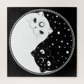 Schwarz-Weiß-Cartoon-Zeichen Puzzle (Vertikal)