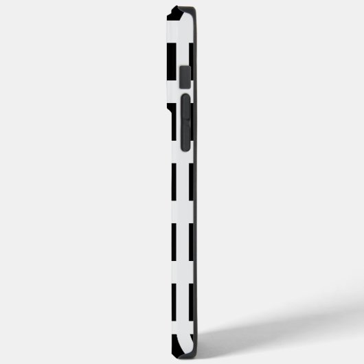 Schwarz-weiß Case-Mate iPhone Hülle (Rückseite / Links)
