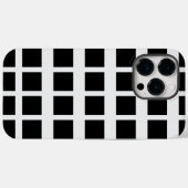 Schwarz-weiß Case-Mate iPhone Hülle (Rückseite (Horizontal))