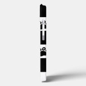 Schwarz/Weiß Case-Mate iPhone Hülle (Rückseite / Links)