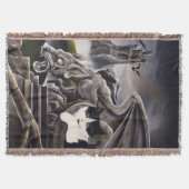 Schwarz-weiß Cat Gargoyle Decke (Vorderseite)