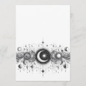 Schwarz-Weiß-Celestial Menükarte (Rückseite)