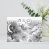 Schwarz-weiß Celestial Moon Dreamcatcher (Stehend Vorderseite)