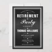 Schwarz-Weiß-Chalkboard-Foto-Renting-Party  Einladung (Vorderseite)