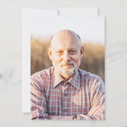 Schwarz-Weiß-Chalkboard-Foto-Renting-Party  Einladung (Rückseite)