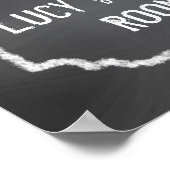 Schwarz-Weiß Chalkboard Zimmergenossen Wand an Wan Poster (Ecke)