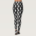 Schwarz-Weiß-Champagner-Flötenglas-Muster Leggings<br><div class="desc">Schwarz-Weiß-Champagner Flötenglas-Leggings. Niedliche Frauenhose mit modernem Druck. Coole Kleidung für Frauen. Ideal zum Ausgehen,  Sport,  Yoga,  Tanz,  Laufen,  Geburtstagsparty,  Bachelorette,  Hochzeit,  Mädchen Nacht out,  Brautparty und mehr.</div>