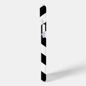Schwarz-Weiß-Chevrons Case-Mate iPhone Hülle (Rückseite / Links)